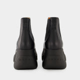 Bottes Chelsea Chunky - Marni - Cuir - Noir