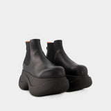 Bottes Chelsea Chunky - Marni - Cuir - Noir