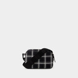 Sac À Bandoulière Check Print - Marni - Leather - Noir