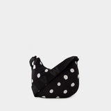 Sac Hobo Dots Print - Marni - Cuir - Noir