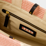 Cabas Small Basket - Marni - Coton - Rose Clair
