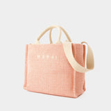 Cabas Small Basket - Marni - Coton - Rose Clair
