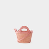 Cabas Tropicalia Micro - Marni - Coton - Rose Clair