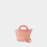 Cabas Tropicalia Micro - Marni - Coton - Rose Clair