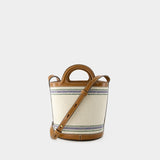 Sac À Main Tropicalia Mini Bucket - Marni - Cuir - Beige