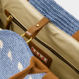 Cabas Large Basket - Marni - Coton - Bleu