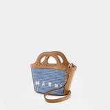 Sac À Main Tropicalia Micro - Marni - Coton - Bleu