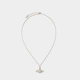 Collier Mini Bas Relief Pendant - Vivienne Westwood - Laiton - Argenté