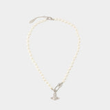 Collier Lucrece Pearl - Vivienne Westwood - Laiton - Argenté