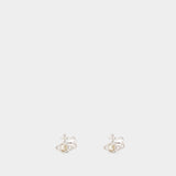 Boucles D'Oreilles Olympia Pearl - Vivienne Westwood - Laiton - Argenté