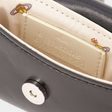 Wallet On Chain Mirage Mini Courtney - Vivienne Westwood - Cuir - Noir