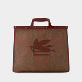 Cabas Shopping Love Trotter - Etro - Cuir - Rouge