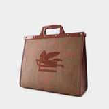 Cabas Shopping Love Trotter - Etro - Cuir - Rouge