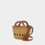 Cabas Tropicalia Micro - Marni - Cuir - Raw Sienna