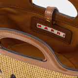 Cabas Tropicalia Micro - Marni - Cuir - Raw Sienna