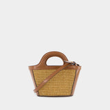 Cabas Tropicalia Micro - Marni - Cuir - Raw Sienna
