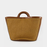 Cabas Tropicalia Large - Marni - Cuir - Raw Sienna