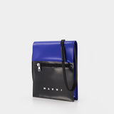 Sac À Bandoulière Pouch On Strap - Marni - Synthétique - Noir/Royal