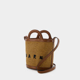 Sac À Main Mini Bucket - Marni - Cuir - Raw Sienna