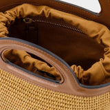 Sac À Main Mini Bucket - Marni - Cuir - Raw Sienna