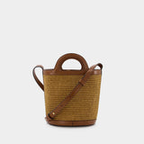 Sac À Main Mini Bucket - Marni - Cuir - Raw Sienna