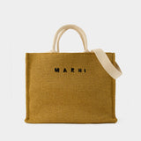 Cabas Pelletteria Uomo Large - Marni - Coton - Marron