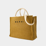 Cabas Pelletteria Uomo Large - Marni - Coton - Marron