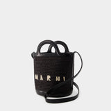 Sac À Main Tropicalia Mini Bucket - Marni - Cuir - Noir