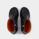 Bottines en Cuir Noir