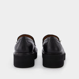 Mocassins Piercing en Cuir Noir