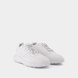 Baskets Interactive3 Allacciato Pelle en Cuir Blanc