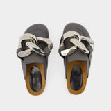 Mocassins Chaine - J.W. Anderson - Cuir - Gris