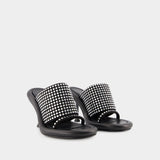 Mules Bumper Crystal - J.W. Anderson - Cuir - Noir