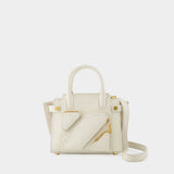 Tote Bag City Tote - Off White - Cuir - Noir