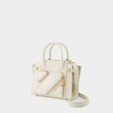 Tote Bag City Tote - Off White - Cuir - Noir