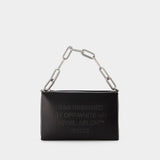 Sac Hobo Block Pouch - Off White - Cuir - Noir