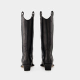 Bottines For Walking - Off White - Cuir - Noir