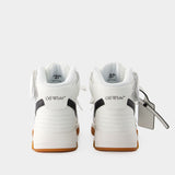Sneakers Out Of Office Mid Top - Off White - Cuir - Blanc/Noir