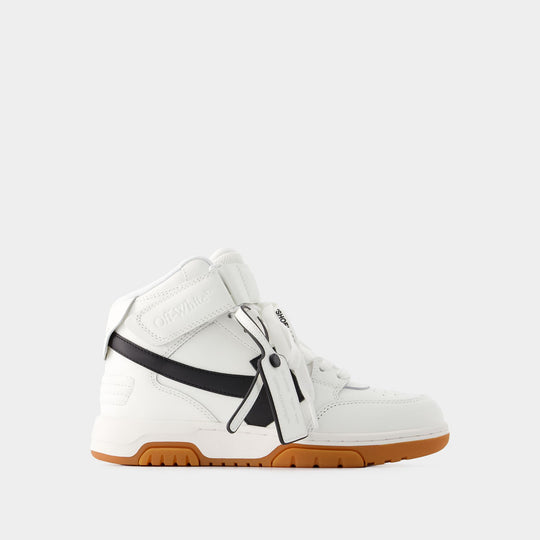 Sneakers Out Of Office Mid Top - Off White - Cuir - Blanc/Noir