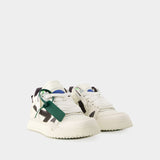 Sneakers Midtop Sponge - Off White - Cuir - Blanc/Noir