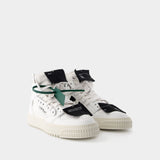 Sneakers 3.0 Off Court - Off White - Cuir - Blanc/Noir