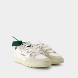 Sneakers 5.0 - Off White - Cuir - Blanc/Noir