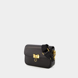 Sac Hobo Plain Binder - Off White - Cuir - Noir