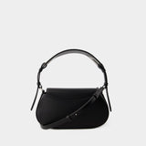 Sac Hobo Clam - Off White - Cuir - Noir