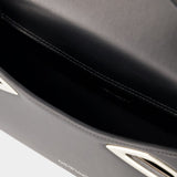 Sac Hobo Clam - Off White - Cuir - Noir