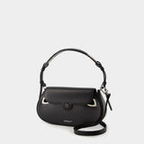 Sac Hobo Clam - Off White - Cuir - Noir