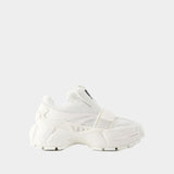 Sneakers Glove Slip On - Off White - Cuir - Blanc