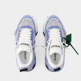 Sneakers Odsy-2000 - Off White - Cuir - Bleu Clair