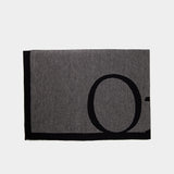 Echarpe Logo Pixel - Off White - Laine - Blanc