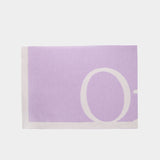 Echarpe Logo Pixel - Off White - Laine - Violet/Blanc